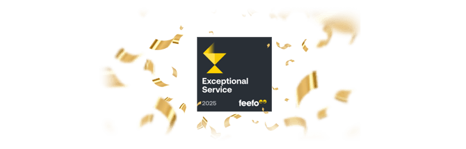 Exceptional Service Award-confetti
